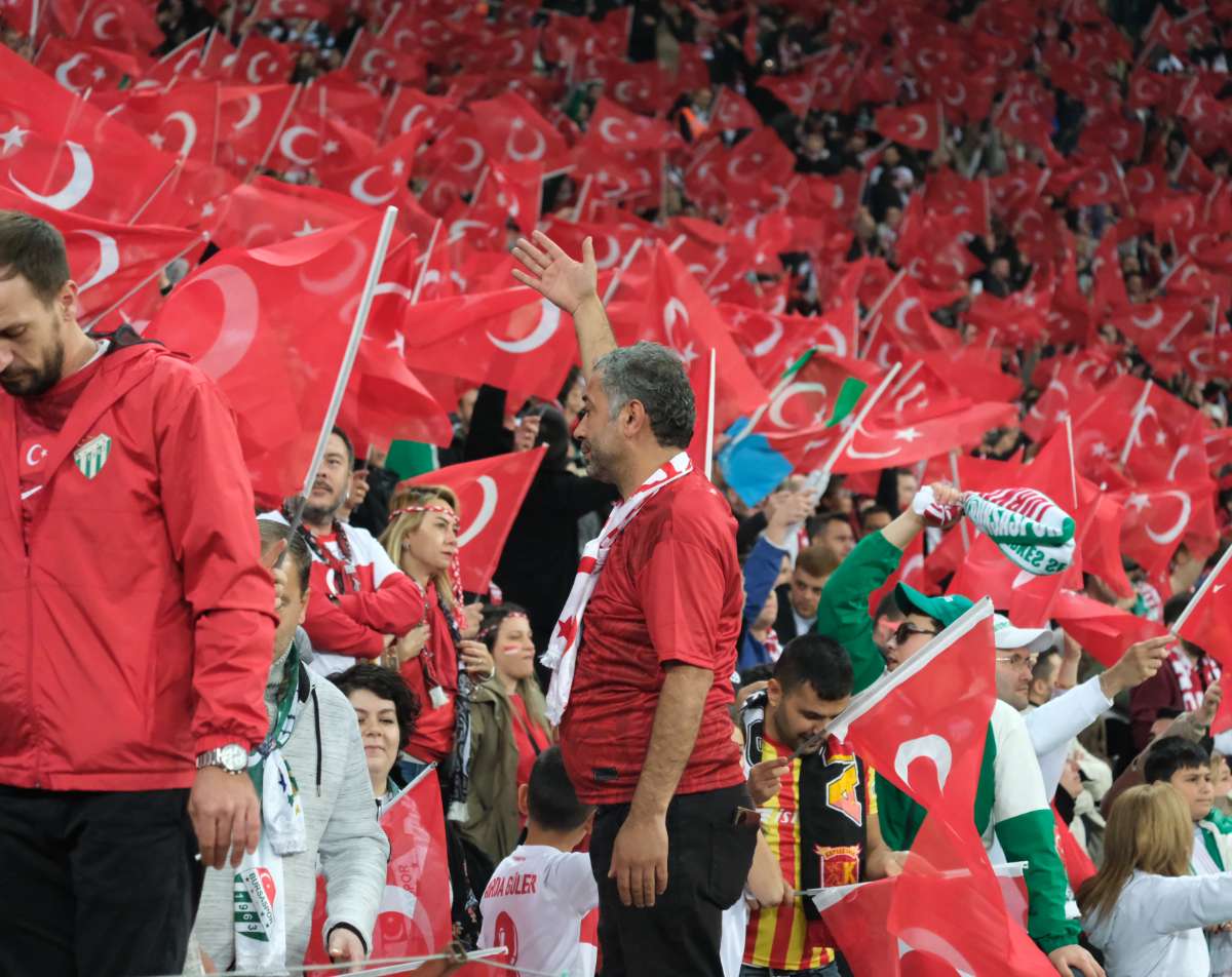 (ÖZEL) Türkiye-Bulgaristan taraftar fotoğrafları