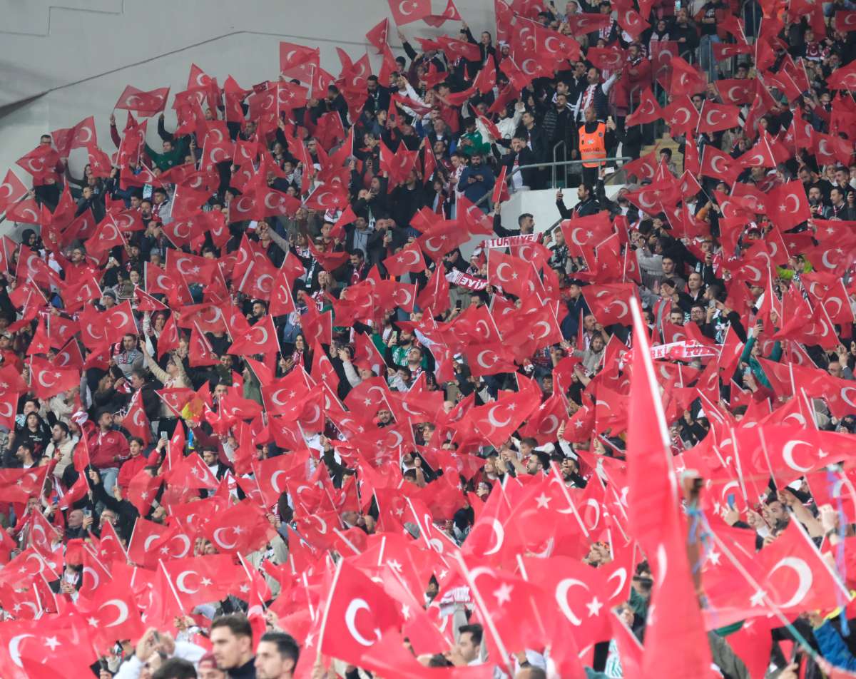 (ÖZEL) Türkiye-Bulgaristan taraftar fotoğrafları