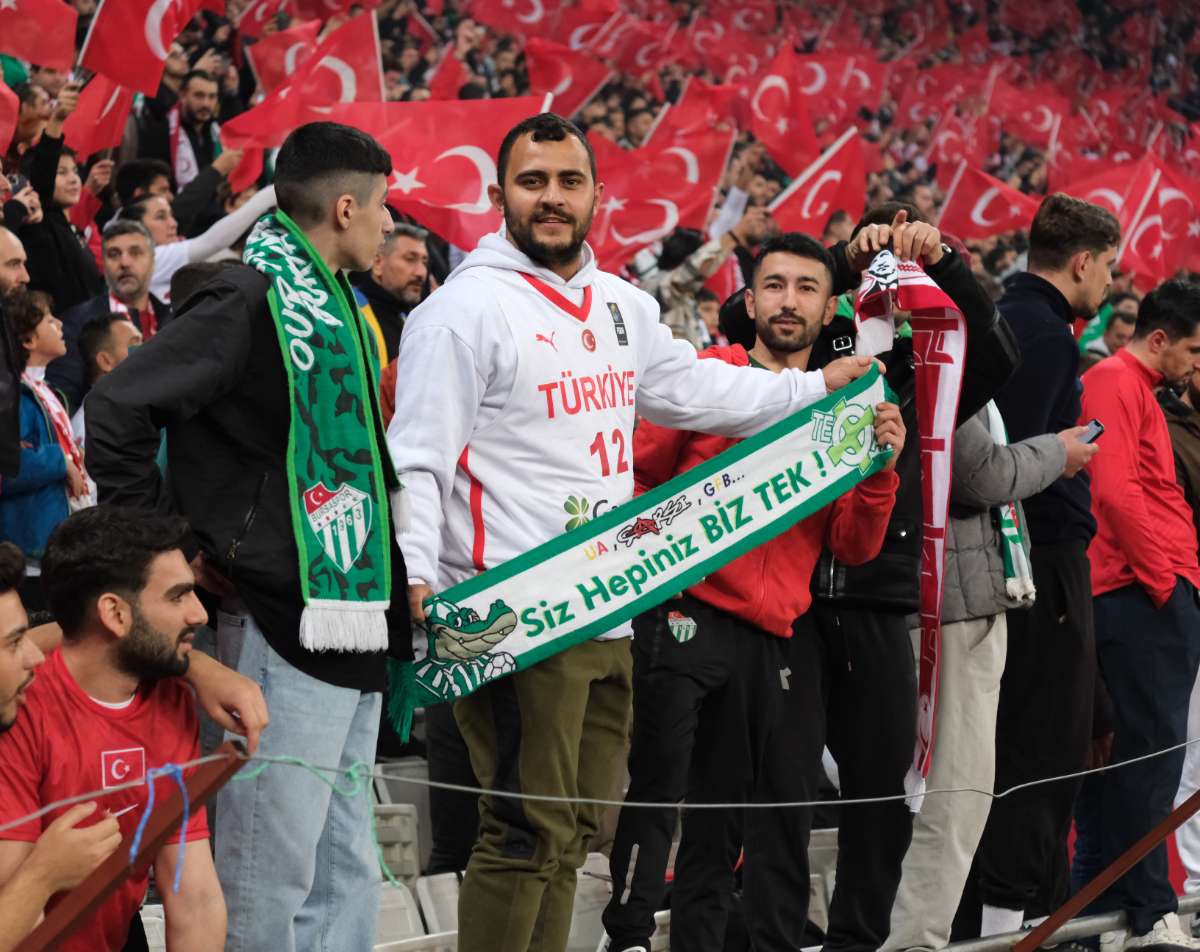 (ÖZEL) Türkiye-Bulgaristan taraftar fotoğrafları