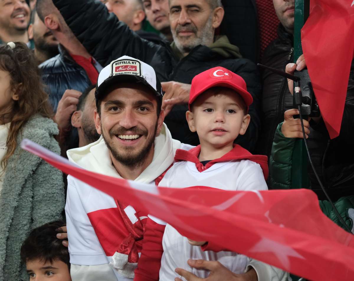 (ÖZEL) Türkiye-Bulgaristan taraftar fotoğrafları
