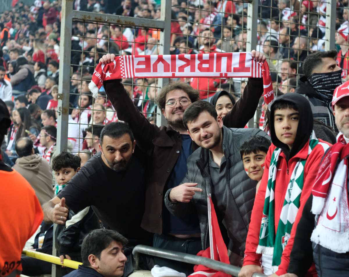 (ÖZEL) Türkiye-Bulgaristan taraftar fotoğrafları