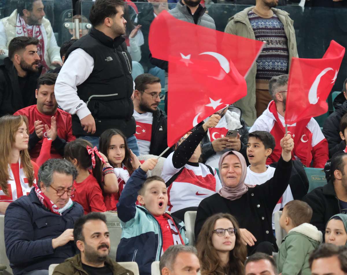 (ÖZEL) Türkiye-Bulgaristan taraftar fotoğrafları