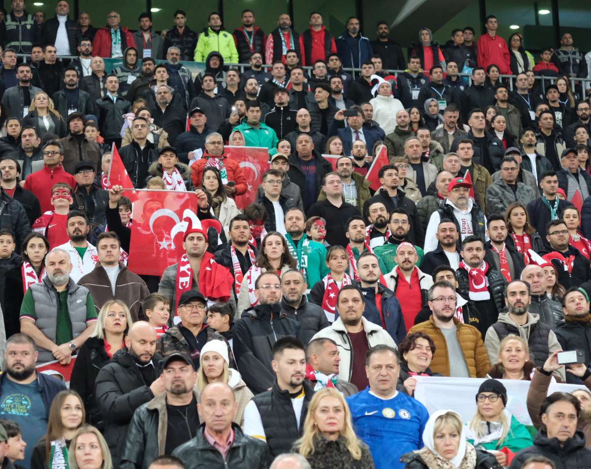 (ÖZEL) Türkiye-Bulgaristan taraftar fotoğrafları