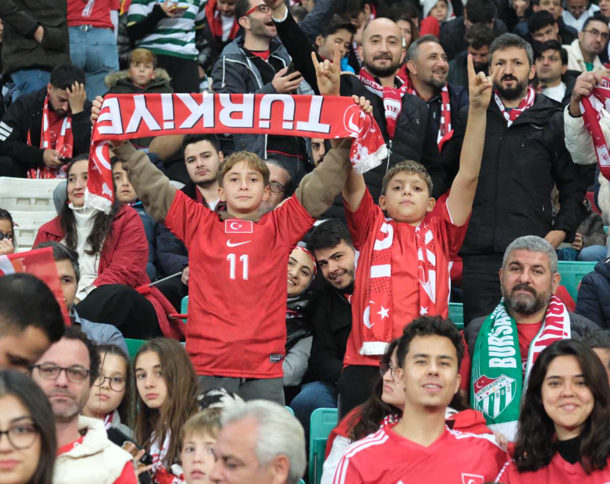 (ÖZEL) Türkiye-Bulgaristan taraftar fotoğrafları
