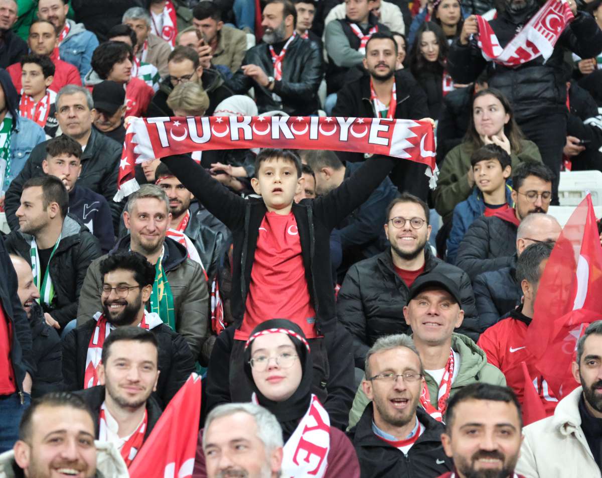 (ÖZEL) Türkiye-Bulgaristan taraftar fotoğrafları
