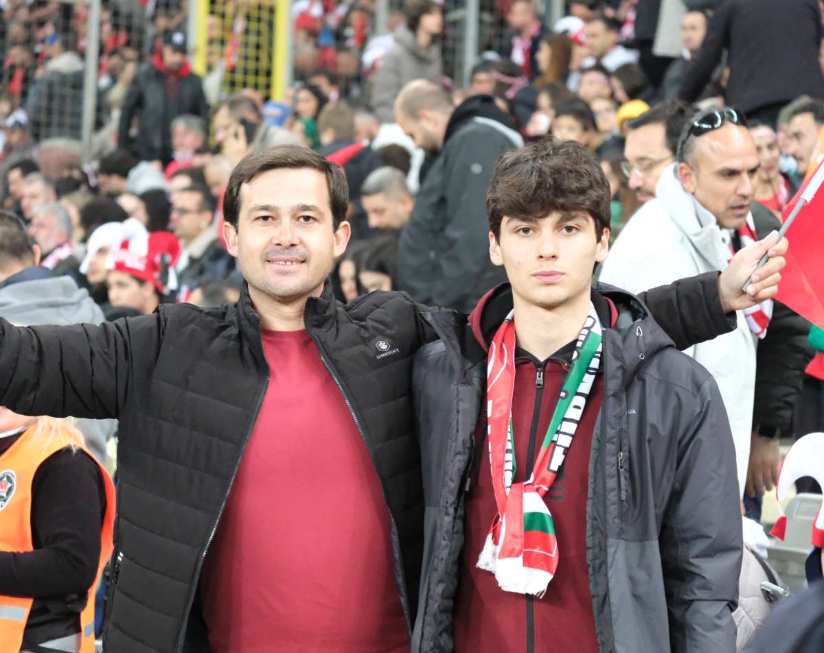 (ÖZEL) Türkiye-Bulgaristan taraftar fotoğrafları