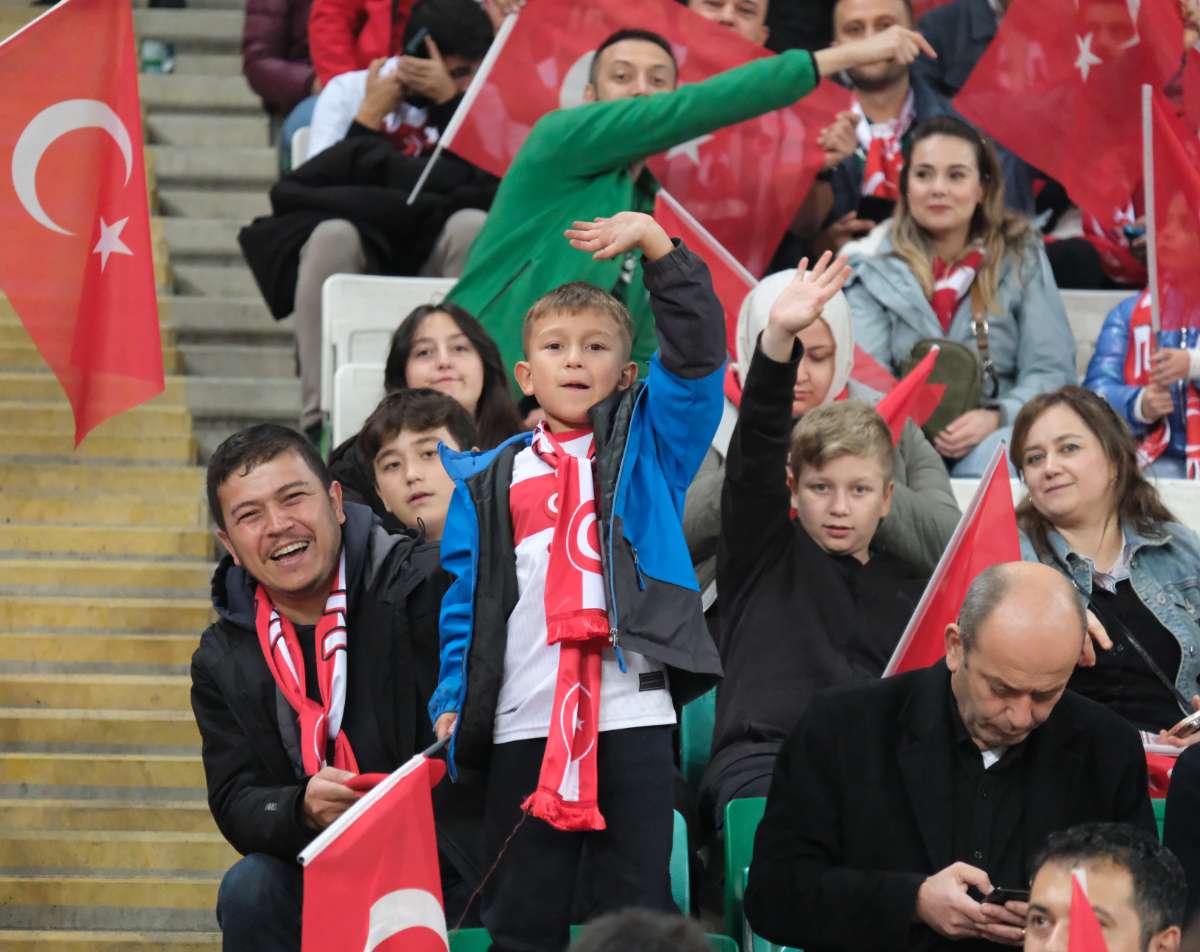 (ÖZEL) Türkiye-Bulgaristan taraftar fotoğrafları