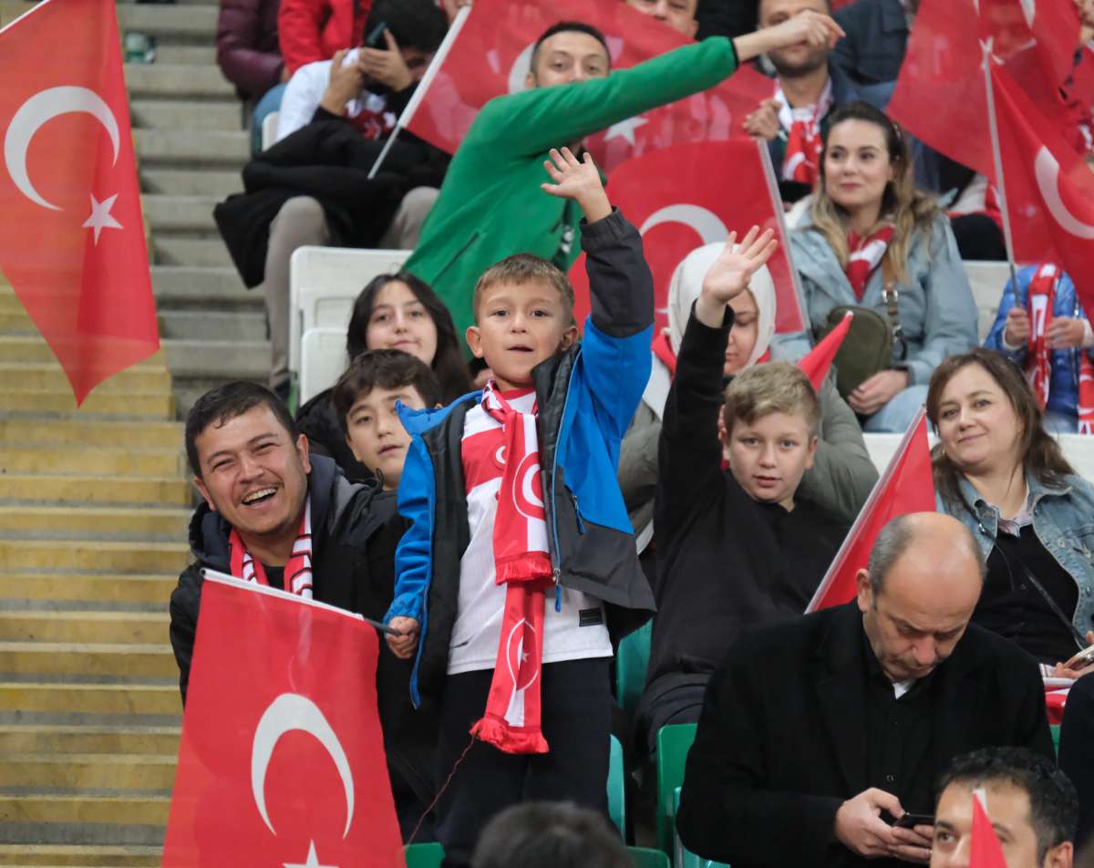 (ÖZEL) Türkiye-Bulgaristan taraftar fotoğrafları