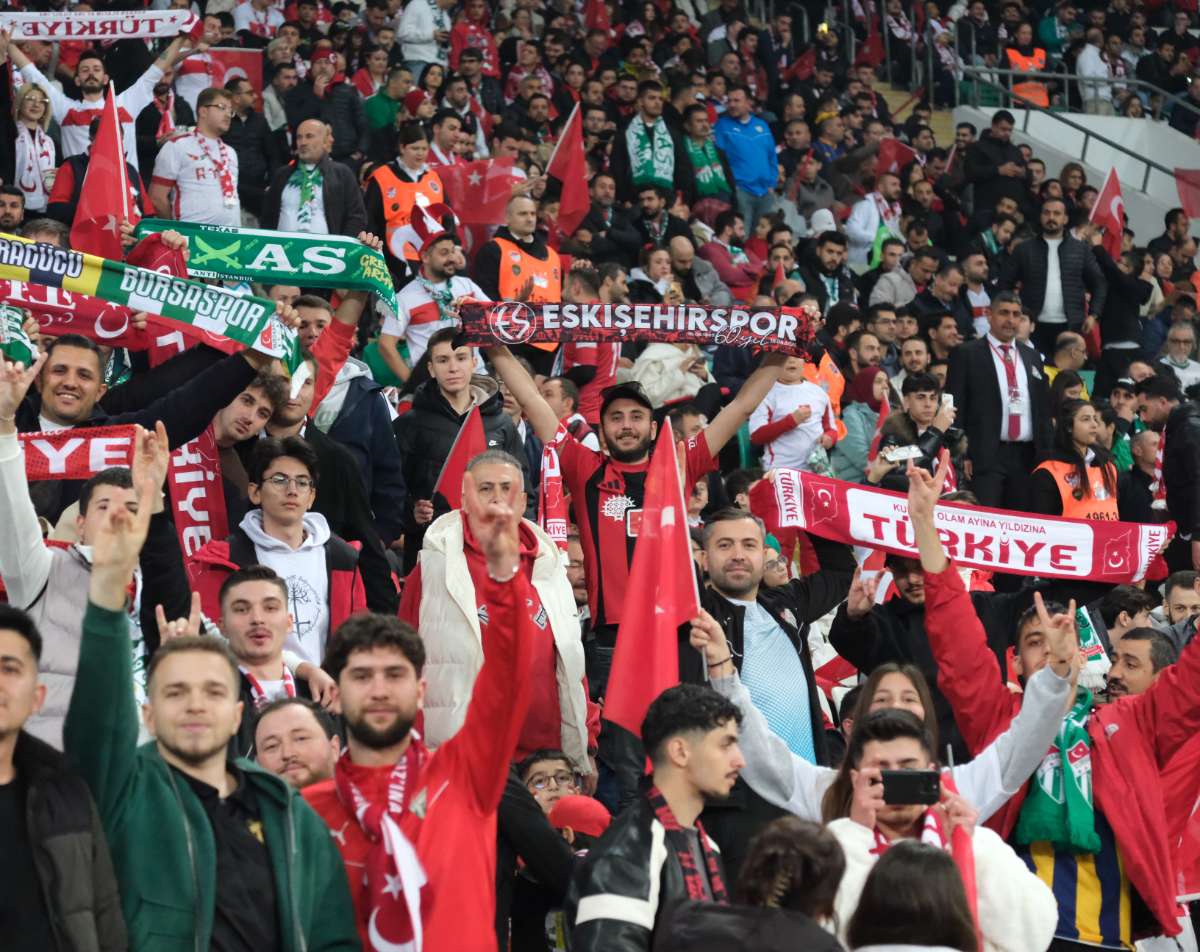 (ÖZEL) Türkiye-Bulgaristan taraftar fotoğrafları