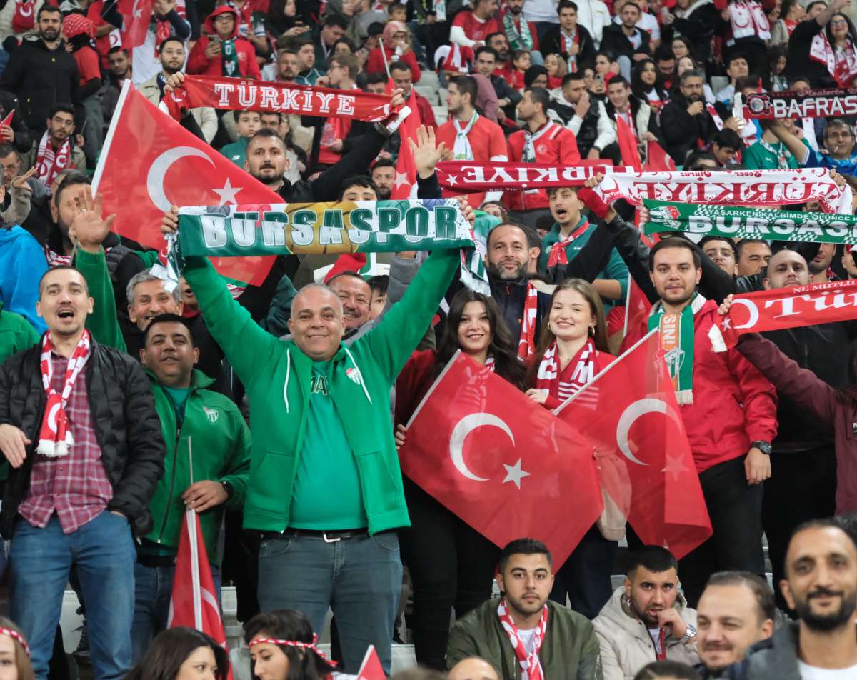 (ÖZEL) Türkiye-Bulgaristan taraftar fotoğrafları