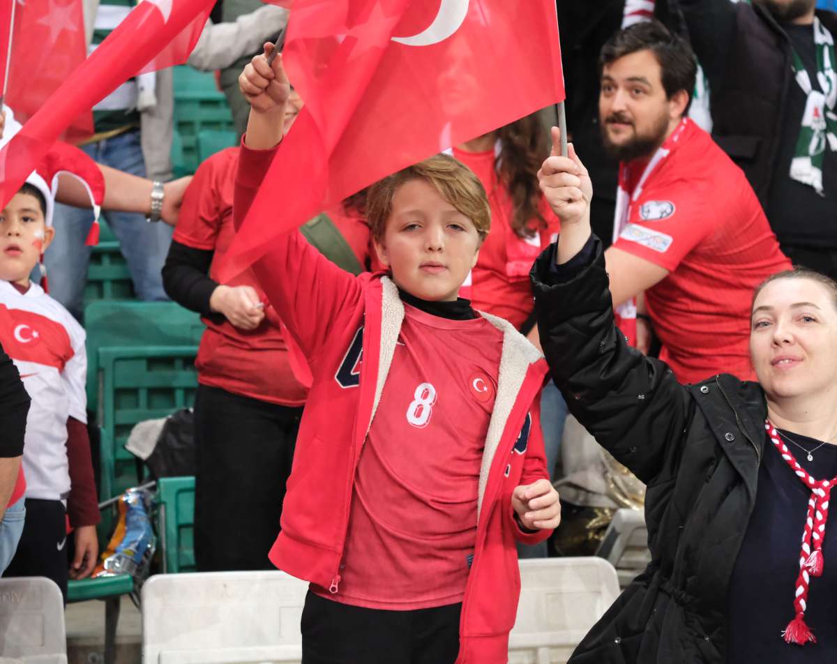 (ÖZEL) Türkiye-Bulgaristan taraftar fotoğrafları