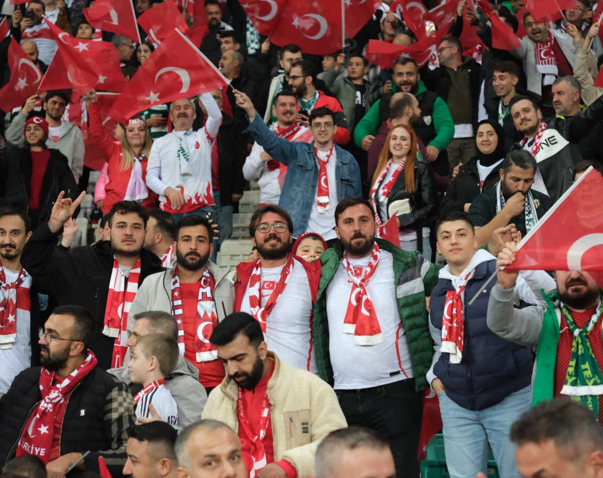 (ÖZEL) Türkiye-Bulgaristan taraftar fotoğrafları