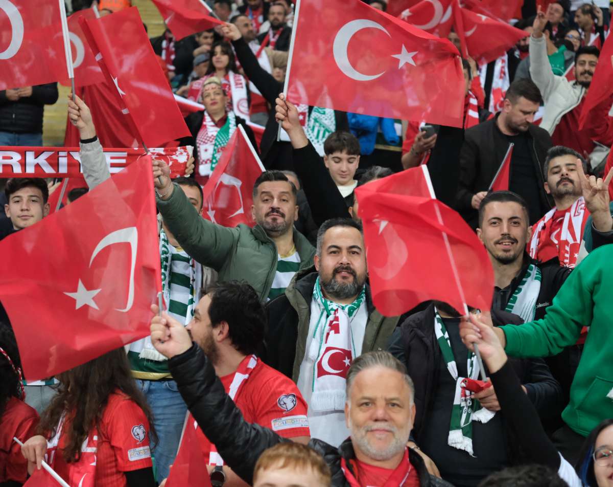 (ÖZEL) Türkiye-Bulgaristan taraftar fotoğrafları