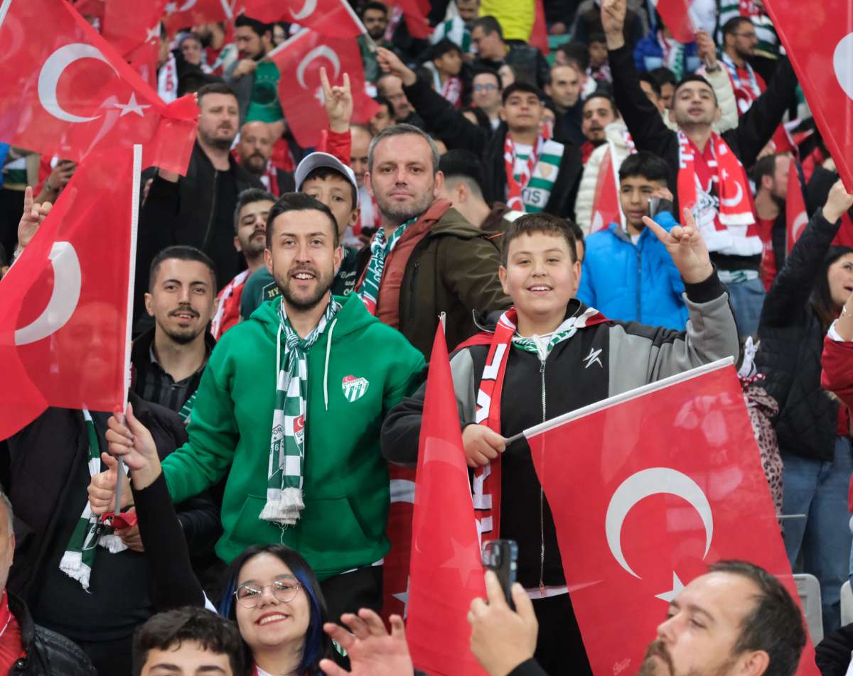 (ÖZEL) Türkiye-Bulgaristan taraftar fotoğrafları