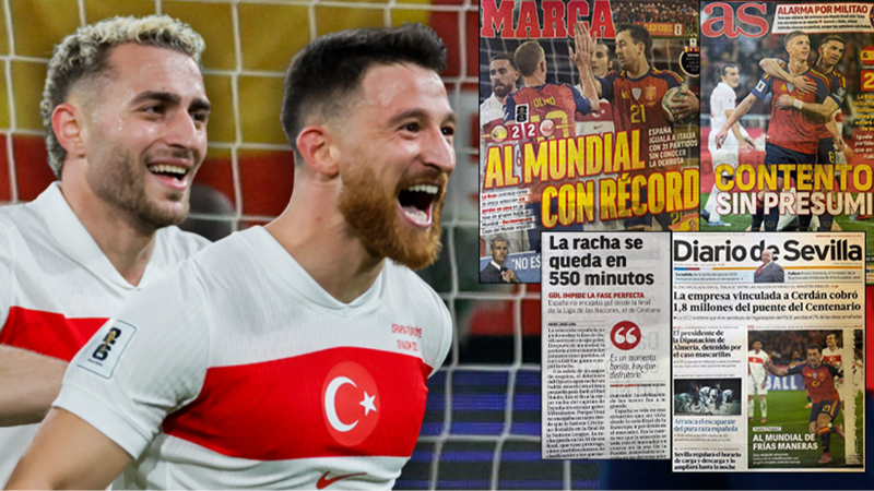 İspanyol basınından İspanya - Türkiye maçı manşetleri