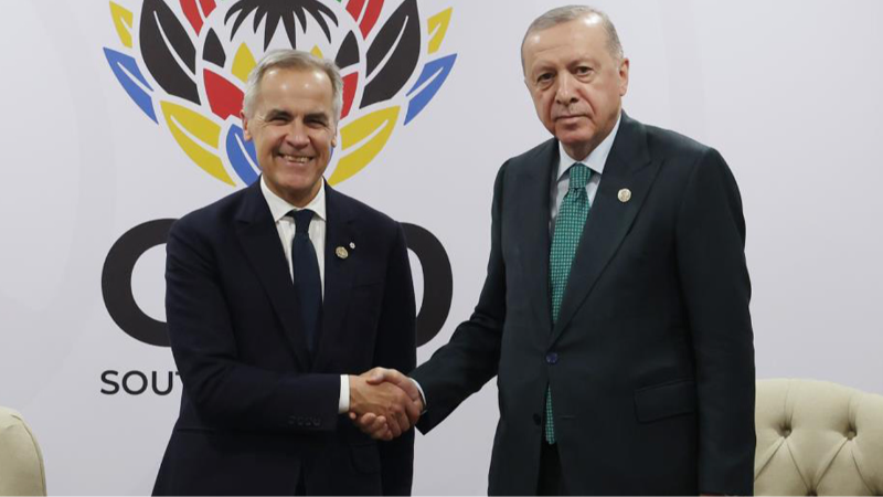 Cumhurbaşkanı Erdoğan, Kanada Başbakanı Carney ile bir araya geldi