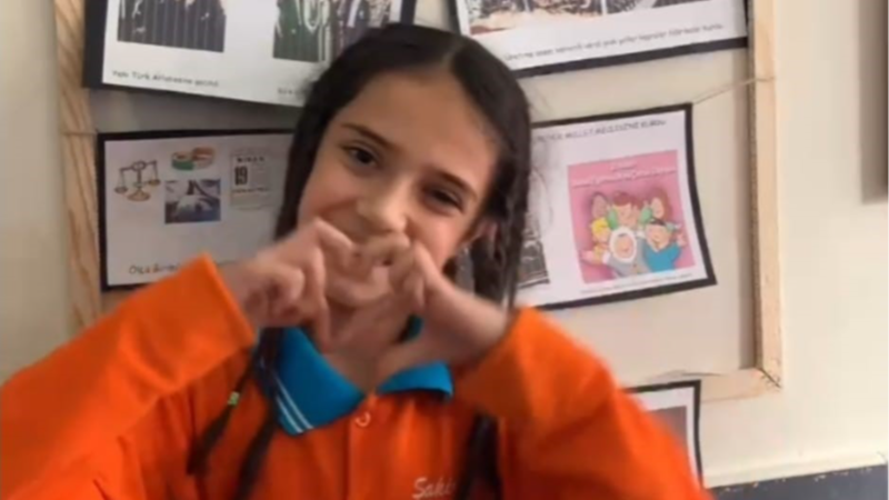 İnegöl’de öğrencilerden anlamlı 24 Kasım kutlaması