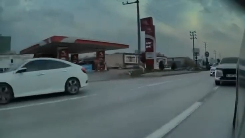 Bursa’da tehlikeli makas kamerada