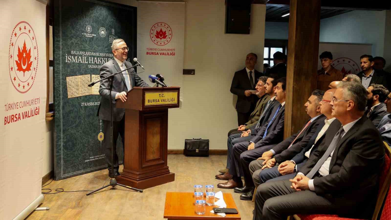 İnebey Yazma Eser Kütüphanesi’nde Bursevî Sergisi açıldı