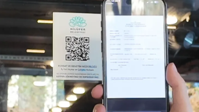 Nilüfer’de QR kod ile ruhsat dönemi başladı