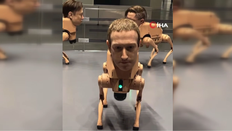 Milyardelerin yüzlerini taşıyan robot köpekler büyük ilgi çekti