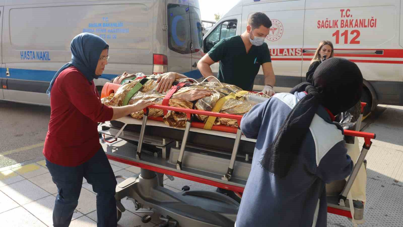 Şehir Hastanesi’nde gerçeğini aratmayan deprem ve yangın tatbikatı