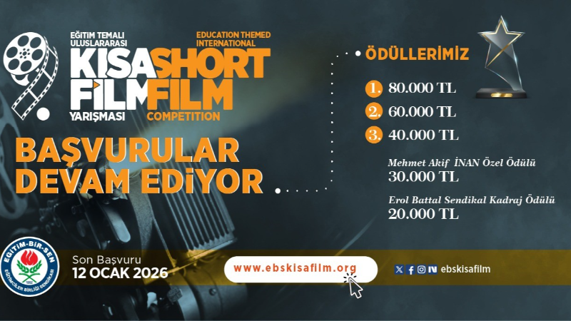 Eğitim temalı 9. Uluslararası Kısa Film Yarışması’na başvurular devam ediyor