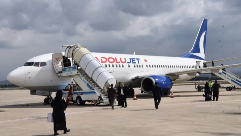 18 bin yolcu Kasım'da Yenişehir Havalimanı'nı kullandı