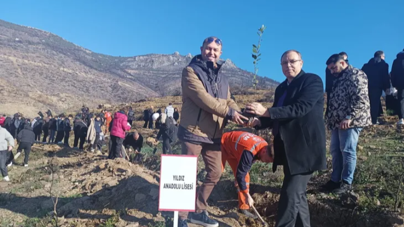 Gürsu'da 'Türkiye Yüzyılı Maarif Modeli' ışığında fidanlar toprakla buluştu