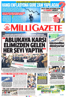 MİLLİ GAZETE Gazetesi - Bursadan Haber Var: Bursa Haber, Bursaspor, Bursa Son Dakika